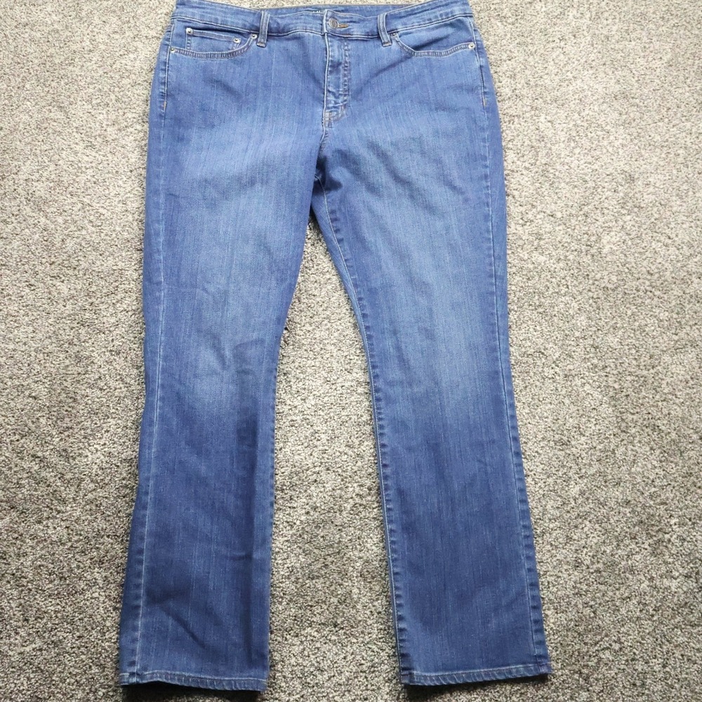Lauren Ralph Lauren Jeans Women's 10 Blue Denim Premier Straight Leg Comfort Fit